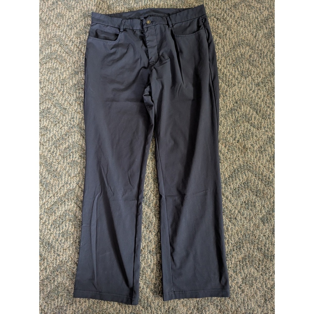 Old Navy Active Tech Hybrid Pants Mens 34x30 Navy Blue Straight 4-Way Stretch
